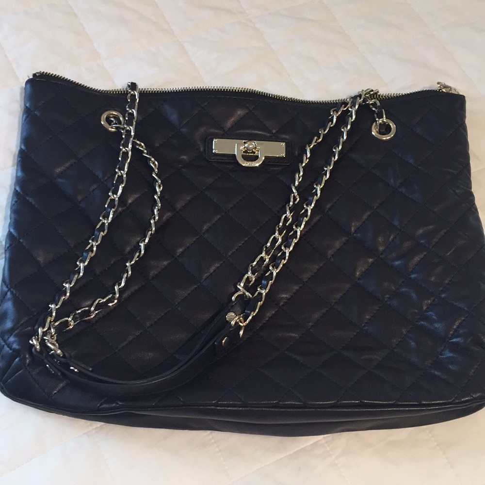 Black DKNY leather handbag
